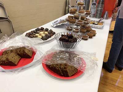 desserts on table