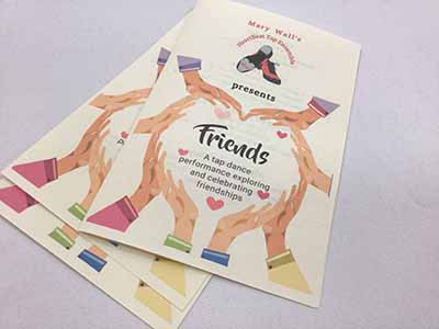 printed program for tap dance program