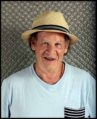 portrait photo of neighbors at pool party