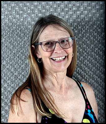 portrait photo of neighbors at pool party