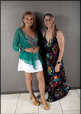 portrait photo of neighbors at pool party