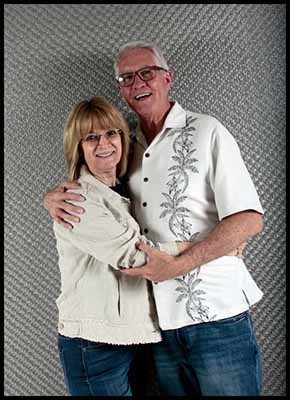portrait photo of neighbors at pool party