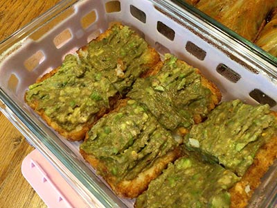 avacado dish made by Michael Simm