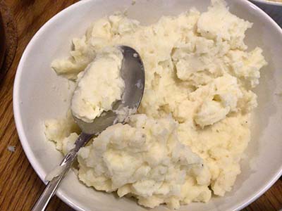 mashed potatoes