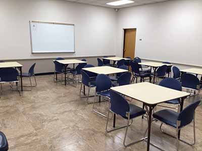 Prescott Room after cleaning up after event is over