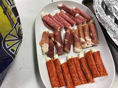 meat and cheese rolls