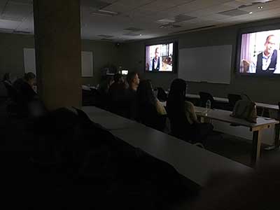 watching documentary