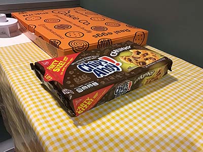 fancy cookies from Cookie Co. and Chips Ahoy chocolate cookies