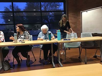 people at book club meeting