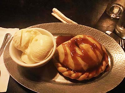 peanut butter and jelly pasty at Cornish Pasty Co. restaurant