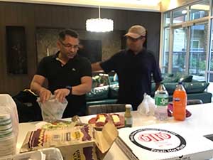 neighbors gather for arts and music talent night