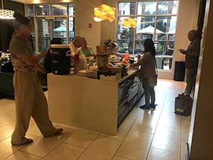 neighbors gather for arts and music talent night