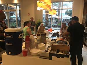 neighbors gather for arts and music talent night