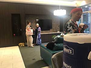 neighbors gather for arts and music talent night