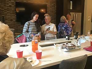 neighbors gather for arts and music talent night