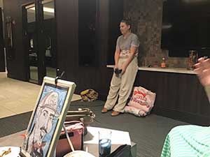 neighbors gather for arts and music talent night