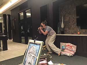 neighbors gather for arts and music talent night