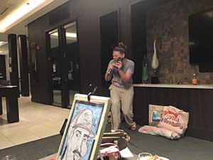 neighbors gather for arts and music talent night