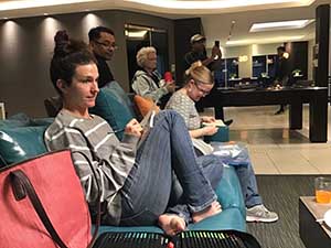 neighbors gather for arts and music talent night
