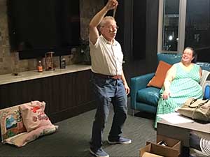 neighbors gather for arts and music talent night