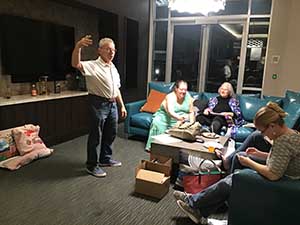 neighbors gather for arts and music talent night