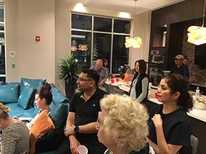 neighbors gather for arts and music talent night