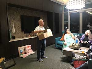 neighbors gather for arts and music talent night