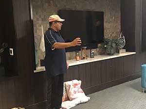 neighbors gather for arts and music talent night