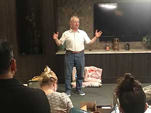 neighbors gather for arts and music talent night
