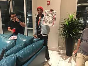 neighbors gather for arts and music talent night