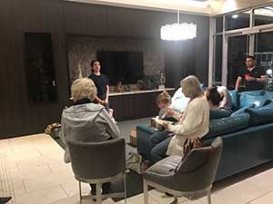 neighbors gather for arts and music talent night