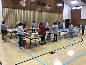 neighbors packing hygiene for homeless women and women in need