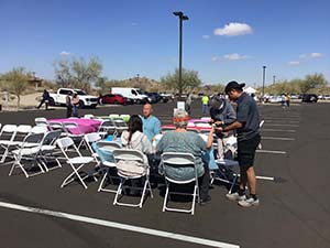 neighbors gather for arts and music talent night