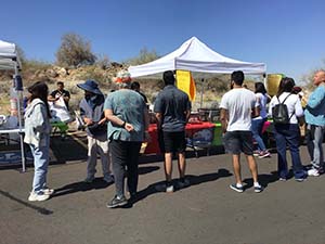neighbors gather for arts and music talent night