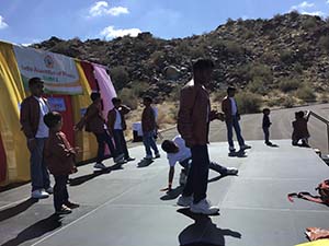 neighbors gather for arts and music talent night