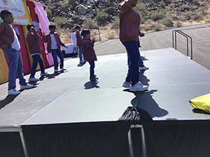 neighbors gather for arts and music talent night