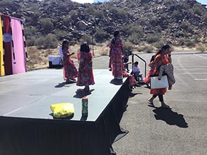 neighbors gather for arts and music talent night