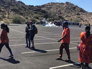 neighbors gather for arts and music talent night