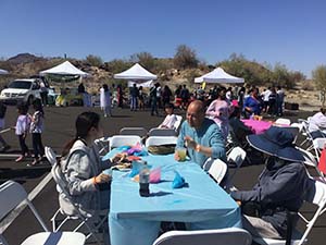 neighbors gather for arts and music talent night