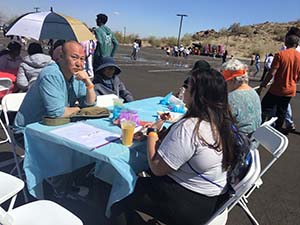neighbors gather for arts and music talent night
