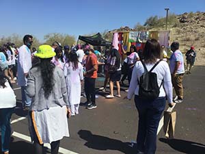 neighbors gather for arts and music talent night