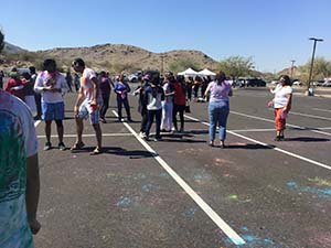 neighbors gather for arts and music talent night