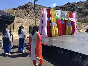 neighbors gather for arts and music talent night