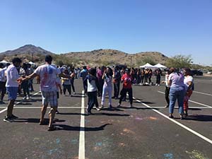 neighbors gather for arts and music talent night