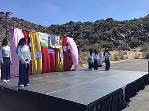 neighbors gather for arts and music talent night