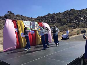 neighbors gather for arts and music talent night