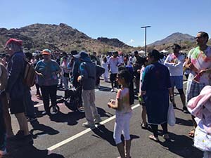neighbors gather for arts and music talent night