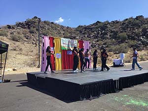 neighbors gather for arts and music talent night