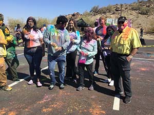 neighbors gather for arts and music talent night