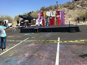 neighbors gather for arts and music talent night